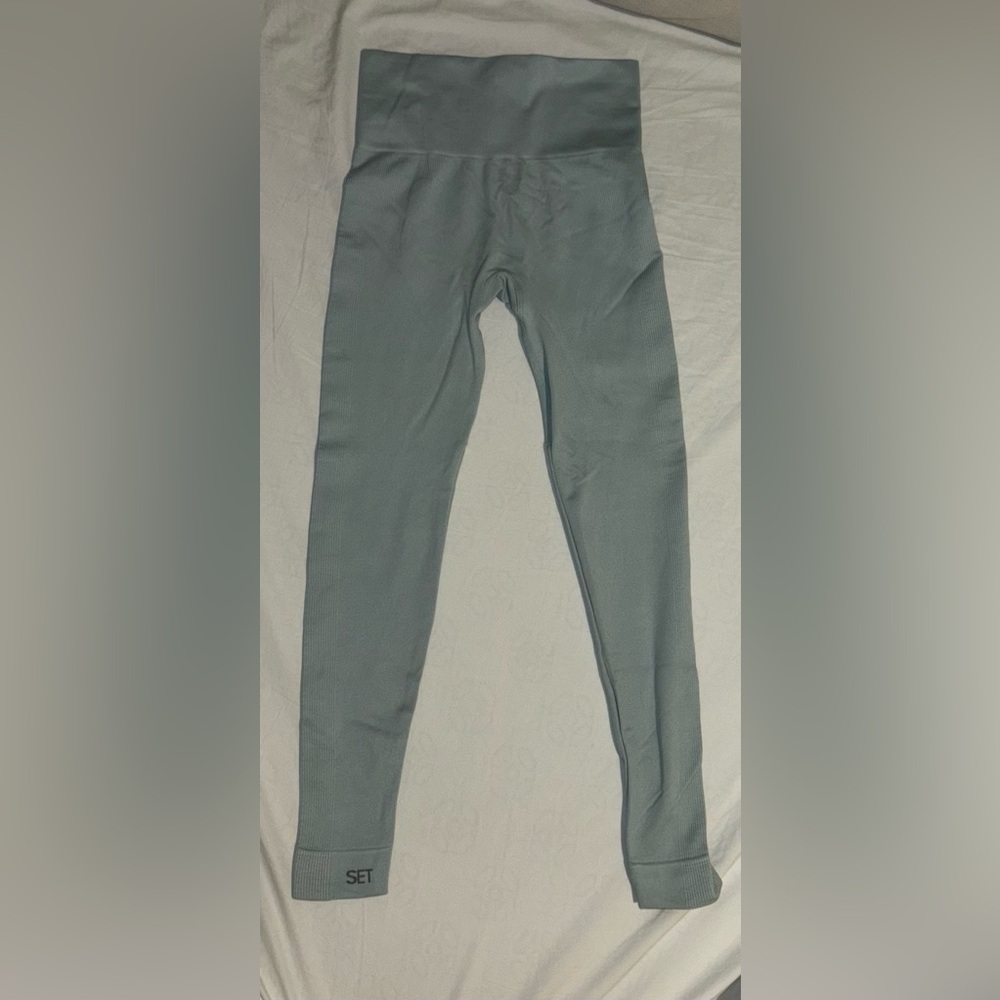 Women’s SET ACTIVE Light blue leggings